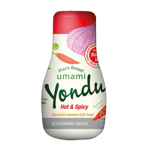 Yondu Hot & Spicy Vegetable Umami Essence (9.3fl oz) - Authentic Korean Sauce for All Dishes