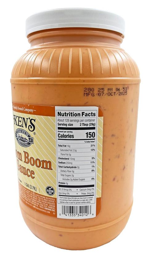 Ken's 1 Steak House Steak House Boom Sauce Galloon