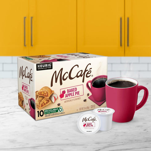 60 Count, (6 Packs 10) McCafe Baked Apple Pie Coffee, Keurig Single Serve K-Cup Pods