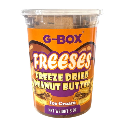 G-BOX Freeses - Freeze Dried Peanut Butter & Chocolate Ice Cream Bites, Enhanced Flavor, Crunchy, Airy, Sweet - Perfect
