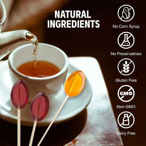 Melville Candy All Natural Honey Spoon Gift Set – Gluten-Free Stirrers for Tea, 6-count