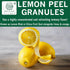 (4 Oz), SPICES VILLAGE Dried Lemon Peel Granules, Lemon Zest Seasoning for Baking, Citrus Fruit Seasoning for Cooking