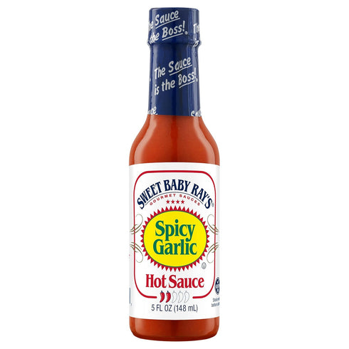 5 Oz (Pack 1) Sweet Baby Rays Spicy Garlic Hot Sauce Fl