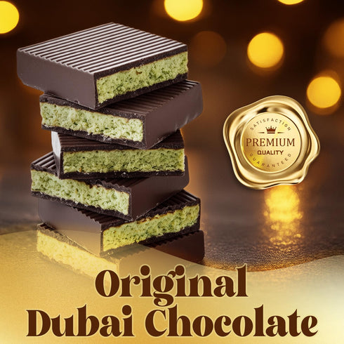 2.3 oz (65g) Ceres Gourmet Dubai Dark Chocolate Bar with Pistachio Cream and Kataifi, Gourmet Bitter Chocolate Candy