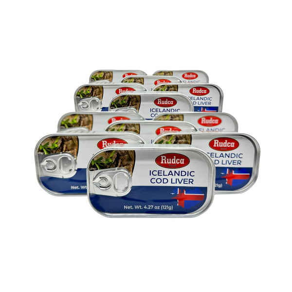 Rudca Food Icelandic Cod Liver - Wild-Caught in Own Oil - 4.27