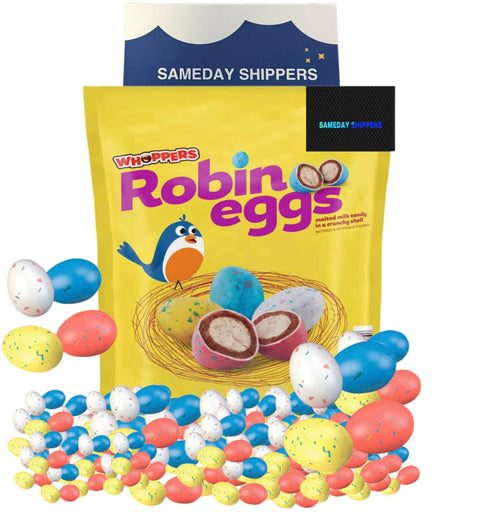 ROBIN EGGS 2.5 WHOPPERS Malted Milk Candy, Easter Candy, Easter Basket Fillers, Easter Candy Treats Bulk Pounds |