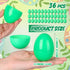 Silipull 36 Pack 3.1 Inch Jumbo Empty Plastic Eggs, Fillable Eggs for Egg Hunts, Candy Basket Stuffers, Party Favors