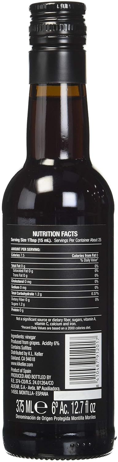 Palacio Quemado 10 12.7 Alvear Year Pedro Ximnez Vinegar - Sweet - Ounces