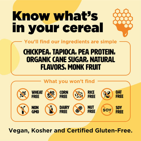 (1-Pack) Protein and Gluten-Free Breakfast Cereal by Three Wishes - High Protein and Low Sugar Snack - Vegan, Kosher