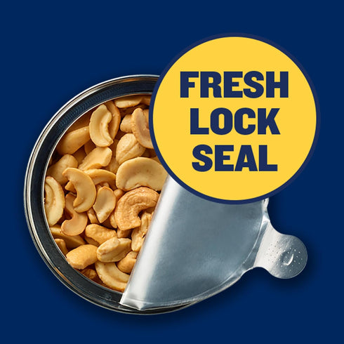 46 oz PLANTERS Cashew Halves & Pieces, Resealable Canister - Roasted in Peanut Oil - Convenient Size Snack - Kosher