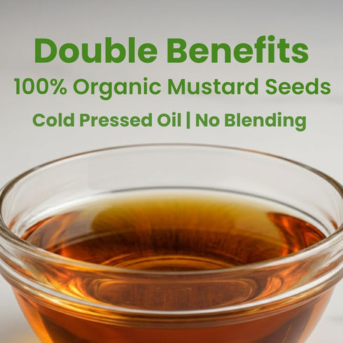 24 Mantra Organic 100% Unrefined Mustard Oil/Sarson Oil/Avanune - Organic | Chemical Free & Pesticides Free | Double
