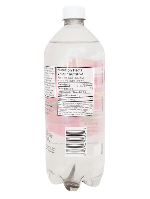 Compliments 1L/35.2 oz FIZZY Raspberry Flavored Sparkling Water, fl
