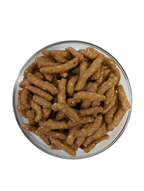 1 lb. Sesame Sticks Original By Medley Hills Farm in Reusable Container - Delicious and Fresh Sesame Sticks Snacks