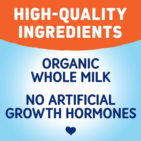 Stonyfield Organic 4 Oz, 6 Pack YoBaby Whole Milk Baby Yogurt Cups with Probiotics, Plain