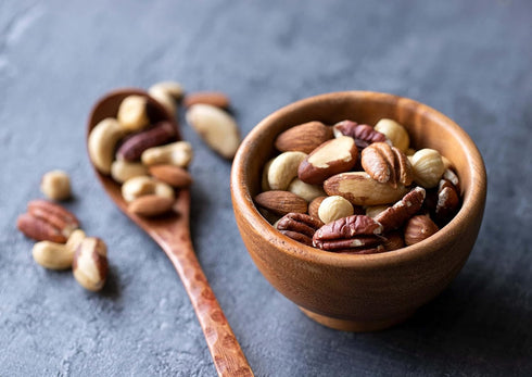 8 Food to Live Deluxe Unsalted Nuts Mix, Ounces A Blend of Dry Roasted Pecans, Cashews, Hazelnuts, Almonds, Brazil