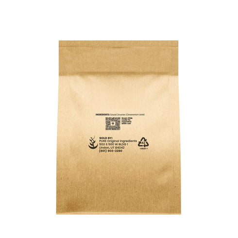 Pure Original Ingredients Ground Cinnamon, 4 oz, Pure Cinnamon Cassia for Baking & More, Strong & Flavorful