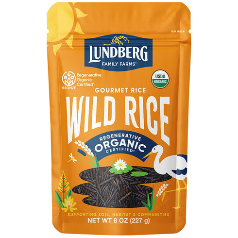 Lundberg Wild Rice, Regenerative Organic Certified 100% Natural California Cultivated Wild Black