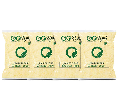 Goshudh Makka Atta (Maize Flour)-500gm (Pack of 4)
