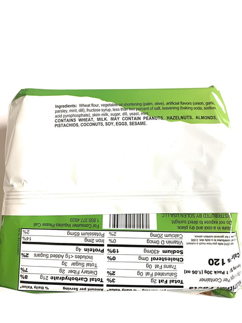 Greta 4.23 oz, 2 Pack Garden Vegetables Crackers, New