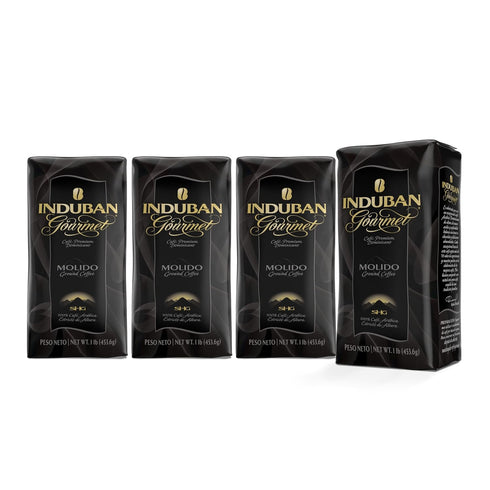 Induban Gourmet, 16 oz Bag, Ground Coffee, Medium Roast - Premium 100%