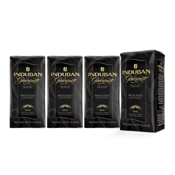 Induban Gourmet, 16 oz Bag, Ground Coffee, Medium Roast - Premium 100%