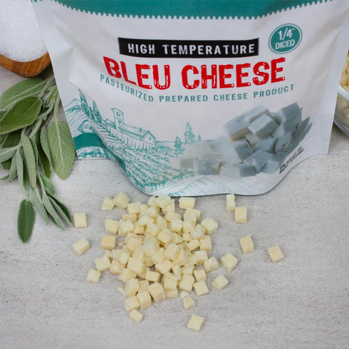 1/4 inch 400 Summer 2 (2 1lb) The Sausage Maker High Temp Bleu Cheese for Sausage Making, Diced Cube, Temperature High
