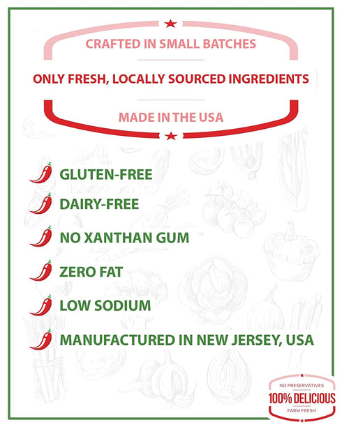 Jersey Girl Scorchin' Hot Sauce - No Salt/Sodium Free - 5oz (Carolina Reaper & Dragon's Breath Pepper) - 2 Pack