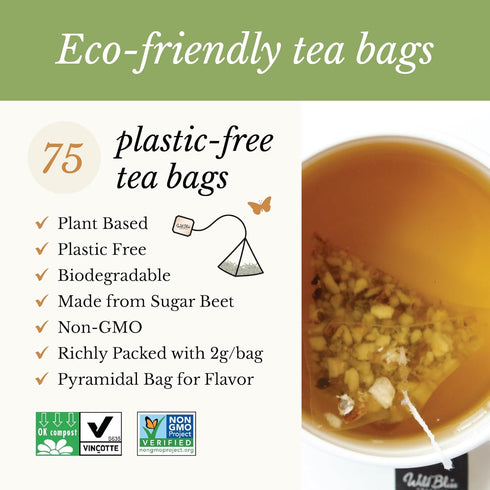 75 Wild Bliss Organic Wild Raw Dandelion Root Tea - Pharmacopoeia Quality Caffeine Free Herbal Detox Support - Plant