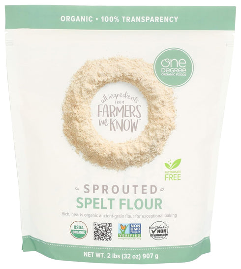 One Degree Organic Foods Organic Sprouted Spelt Flour, 32oz