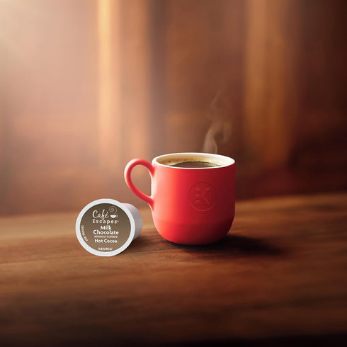 72 Count Caf Escapes Milk Chocolate Hot Cocoa, Single-Serve Keurig K-Cup Pods, Hot Chocolate