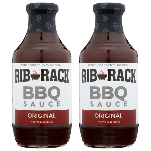 Rib Rack BBQ Sauce, Original - 2 Count - Packaging May Vary