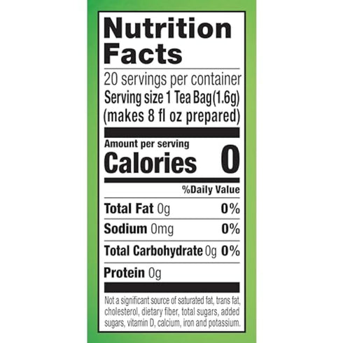 20-Count Lipton Honey Ginger Green Tea Bags Flavored Unsweetened Hot or Iced Tea with Caffeine Flavonoids Natural Zesty