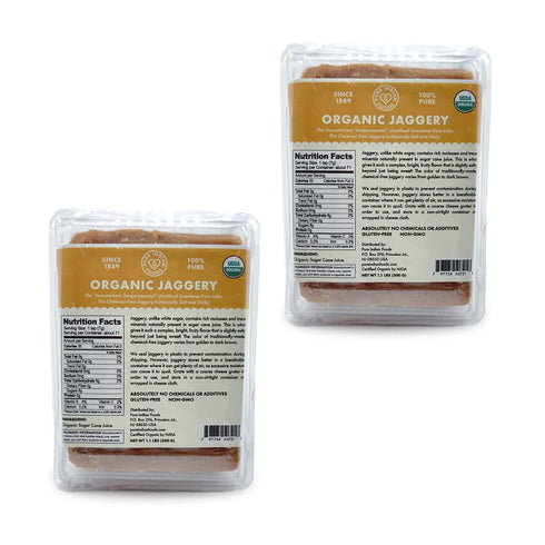 Pure Indian Foods Organic Jaggery Sugar - Known as Gur, Gud, or