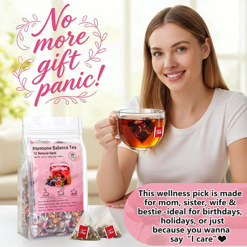 20 FlyweightZ Progesterone Balance Tea for Women - Natural Hormone Balance Herbal Tea Blend for Hormonal Support, Cycle