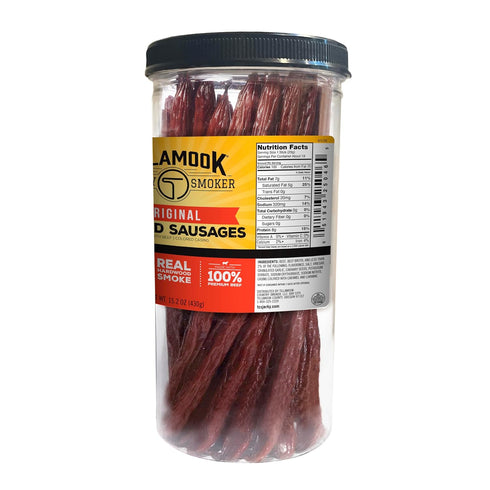 Country 15.2 20 Count Tillamook Smoker Real Hardwood Smoked Sausages, Original Beef, Ounce Tall Jar