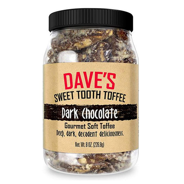 Dave's Sweet Tooth Toffee, Dark Chocolate Flavor with Real Butter, Real Sugar,