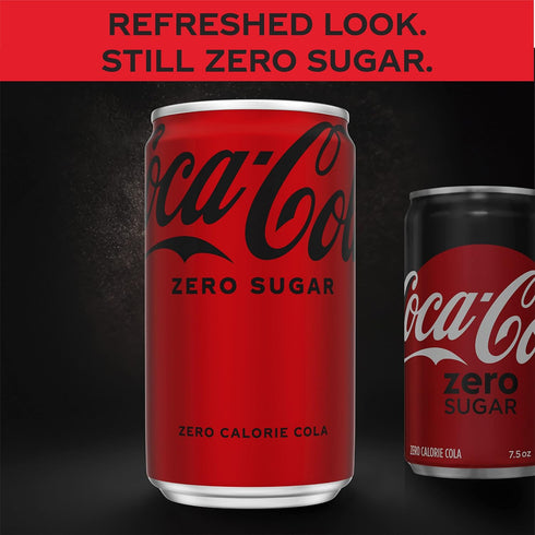 7.5 oz, 12 Pack (Package Coke Zero Sugar Mini-Can fl May Vary)