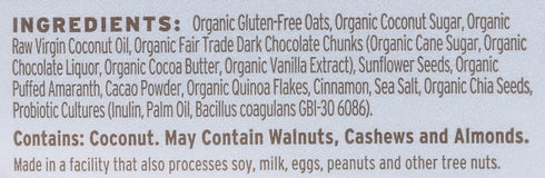 Purely Elizabeth Chocolate Sea Salt Ancient Grain Granola, Gluten-Free, Non-GMO, 8oz Bag