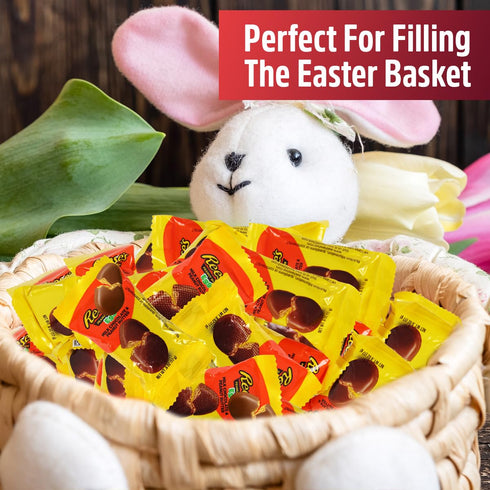 2LB Pack, 0.60oz, Easter Chocolate Eggs, Eggs Bulk Each Egg Indulge in Delicious Easter Eggs, Peanut Butter Eggs