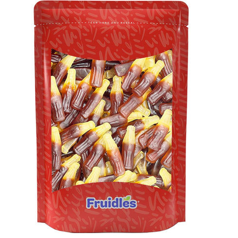 Gummi Fruidles Soda Bottles Cola Candy, Delicious Multicolor Fruit Flavors, Party Candy (Half-Pound)