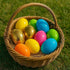 50 2.3" 1.75" GiftExpress Gold Easter Eggs - Piece Bulk x Golden Metallic Plastic Eggs Hinged - Adult & Kid Party Toys