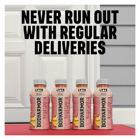 Potassium-Packed 16 Oz (Pack 12) BODYARMOR LYTE Sports Drink Low-Calorie Sports Beverage, Strawberry Banana, Coconut