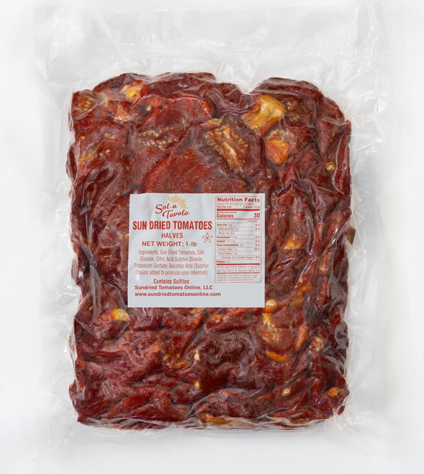 Sol a Tavola Sun-Dried Tomatoes, Ready to Eat, Brilliant Red Color | Moist Chewy Texture