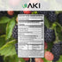 AKI 4-Berry Blend Superfood, Blueberry, Raspberry, Strawberry & Blackberry, 5.29oz/150g, Sugar-Free for Smoothies
