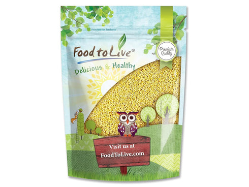 Food to Live Hulled Millet, 1.5 Pounds Whole Grain Seeds, Kosher, Raw,