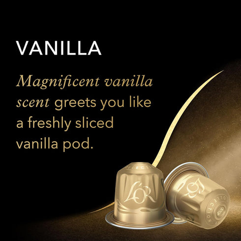 L'OR 30 Count Pack Espresso Capsules, Variety Vanilla/Chocolate/Caramel, Single-Serve Aluminum Coffee Capsules