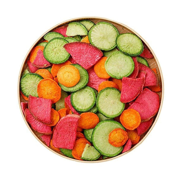 laweny Dry radish slices 6.70oz freeze-dried three-color radish slices fruit and vegetable crisp
