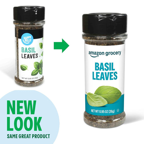 0.95 Oz (Pack 2) Amazon Grocery, Basil Leaves