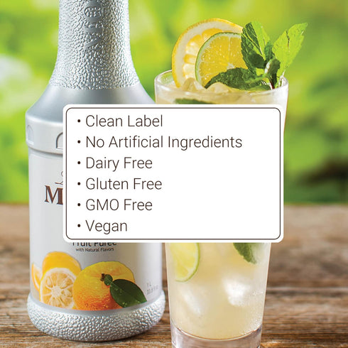 (1 Monin - Yuzu Pure, Sweet & Tangy Citrus Flavor, Great for Teas, Sodas, Cocktails, & More, Natural Flavors, No