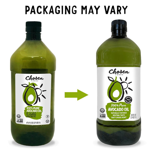 2 100% 67.6 Oz (Pack 1) Chosen Foods Avocado Oil, Liter - All Purpose Cooking Oil made from Pure Avocados - Non-GMO